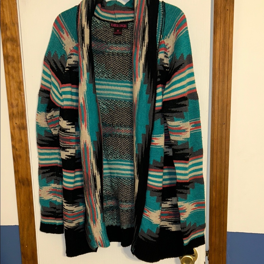 Rock & Roll Cowgirl Aztec Cardigan Sweater
